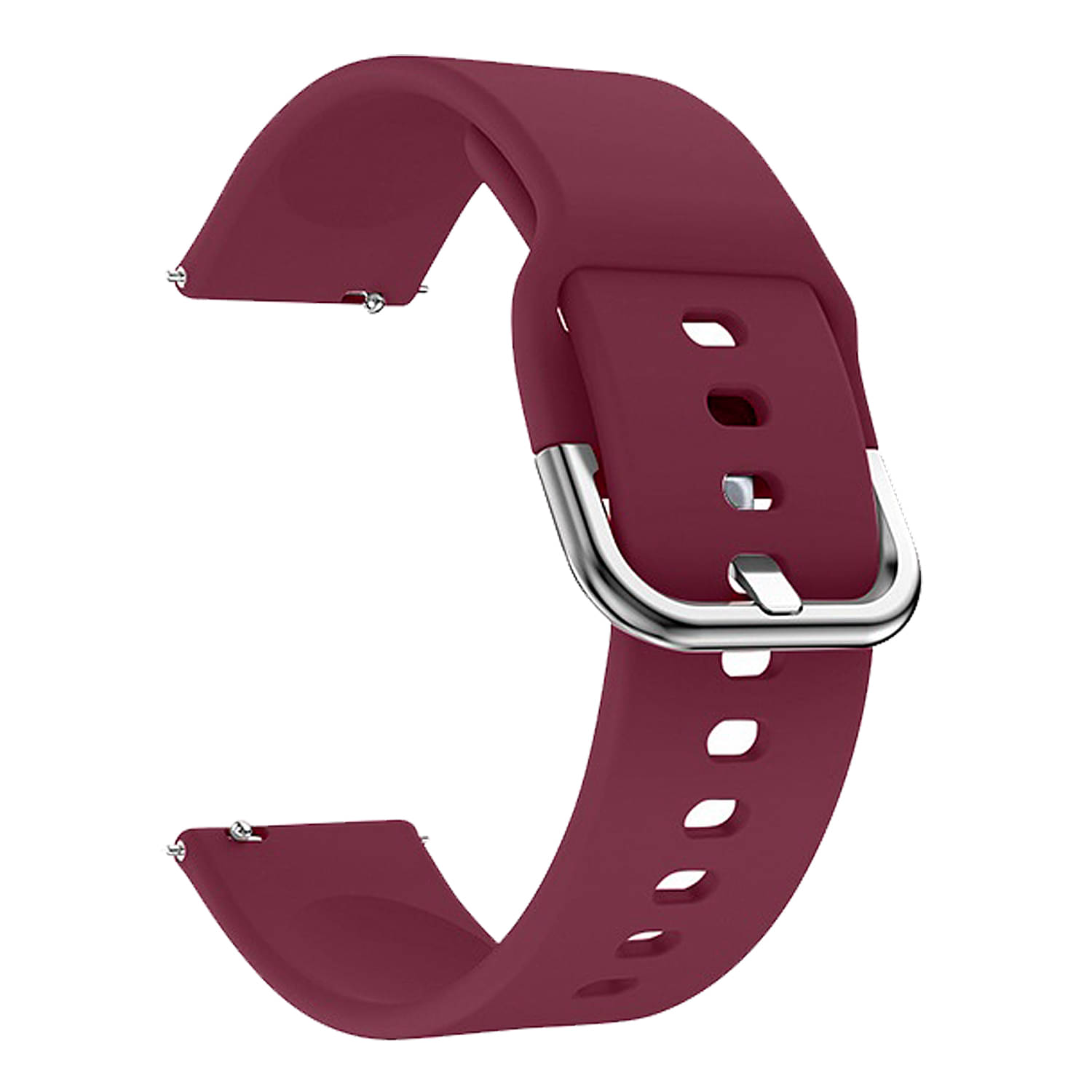     			ACM Watch Strap Silicone Belt 22mm compatible with Boat Wave Active Smartwatch Sports Hook Band Burgundy Purple