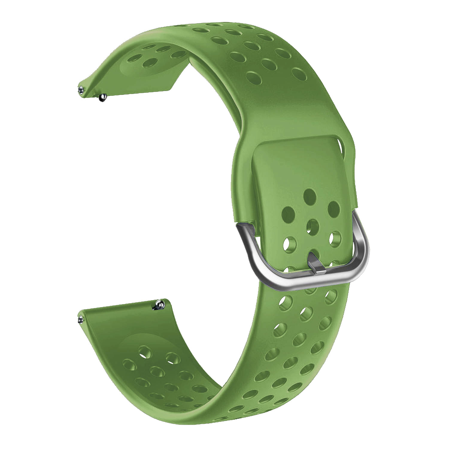     			ACM Watch Strap Silicone Belt 22mm compatible with Fire-Boltt Ace Phoenix Amoled Ultra Bsw146 Smartwatch Breatheable Dot Band Green
