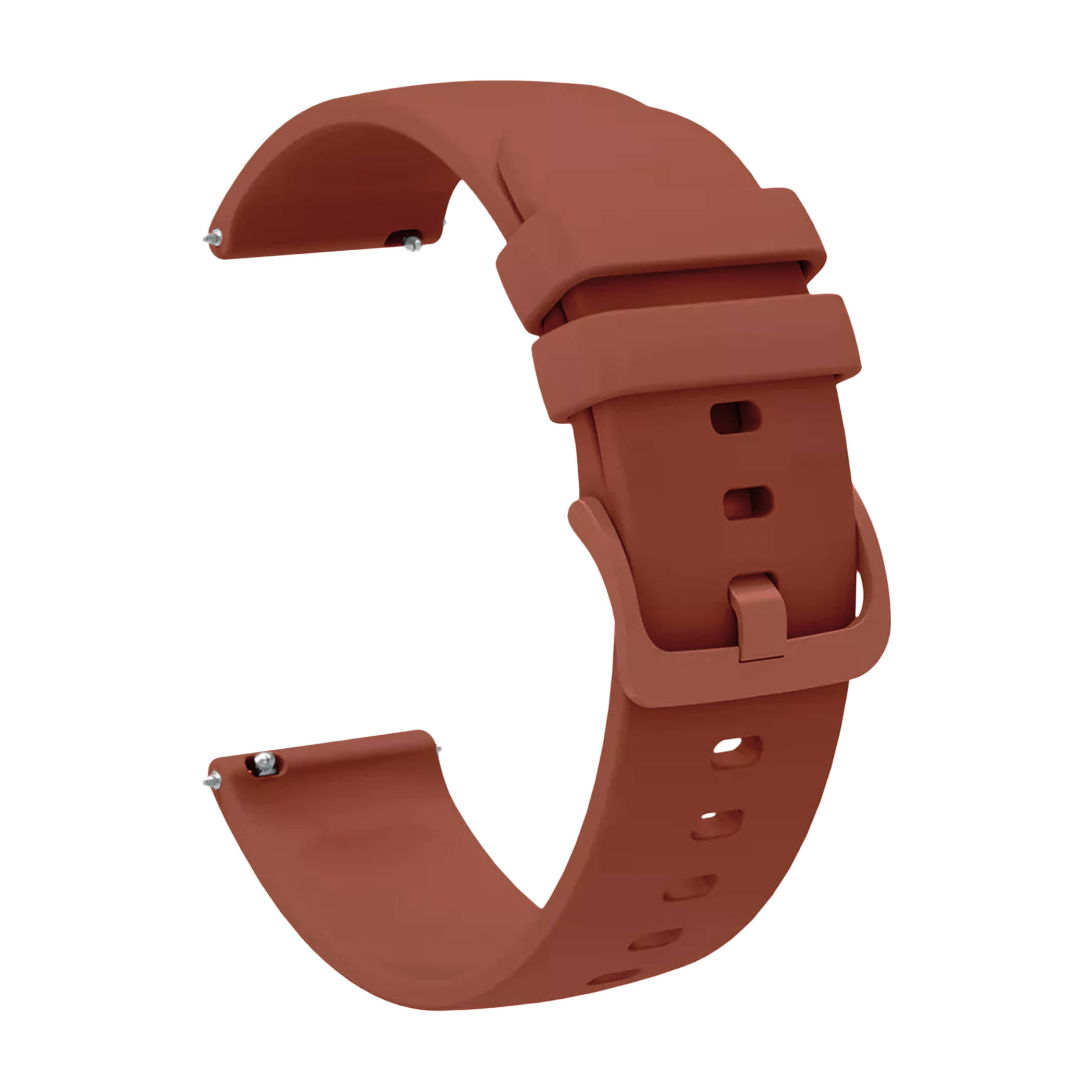     			ACM Watch Strap Silicone Belt 22mm compatible with Fire-Boltt Strike Bsw141 Bsw214 Smartwatch Color Hook Band Brown