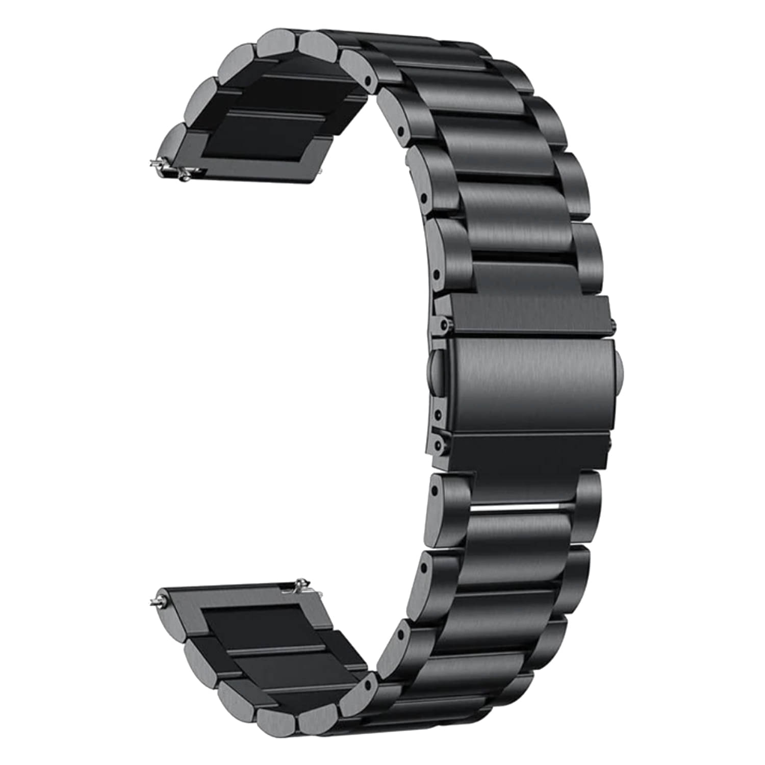 ACM Watch Strap Stainless Steel Metal 22mm compatible with Maxima Max Pro Flash Plus Smartwatch Belt Luxury Band Royal Black ACM Watch Strap Stainless Steel Metal 22mm compatible with Maxima Max Pro Flash Plus Smartwatch Belt Luxury Band Royal Black