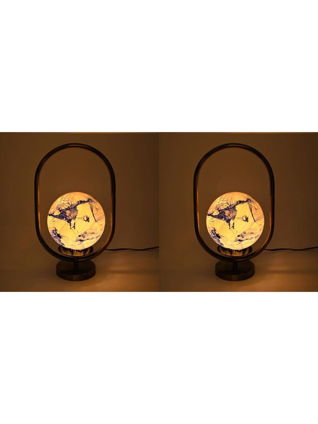     			AFAST Blue Decorative Table Lamp ( Pack Of 2 )
