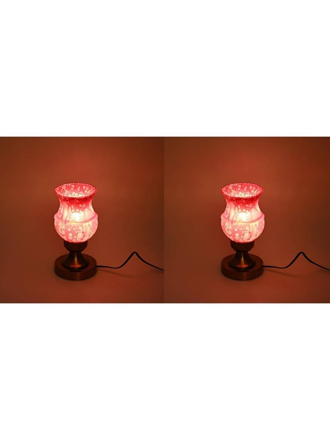 AFAST Pink Decorative Table Lamp ( Pack Of 2 ) AFAST Pink Decorative Table Lamp ( Pack Of 2 )