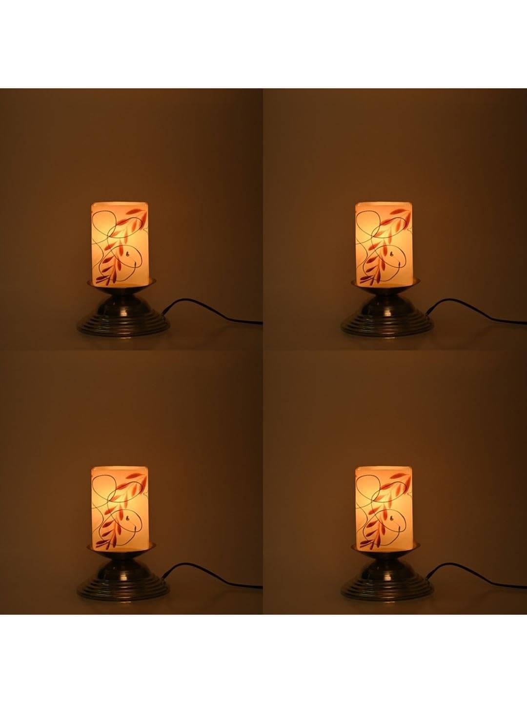     			AFAST White Decorative Table Lamp ( Pack Of 4 )