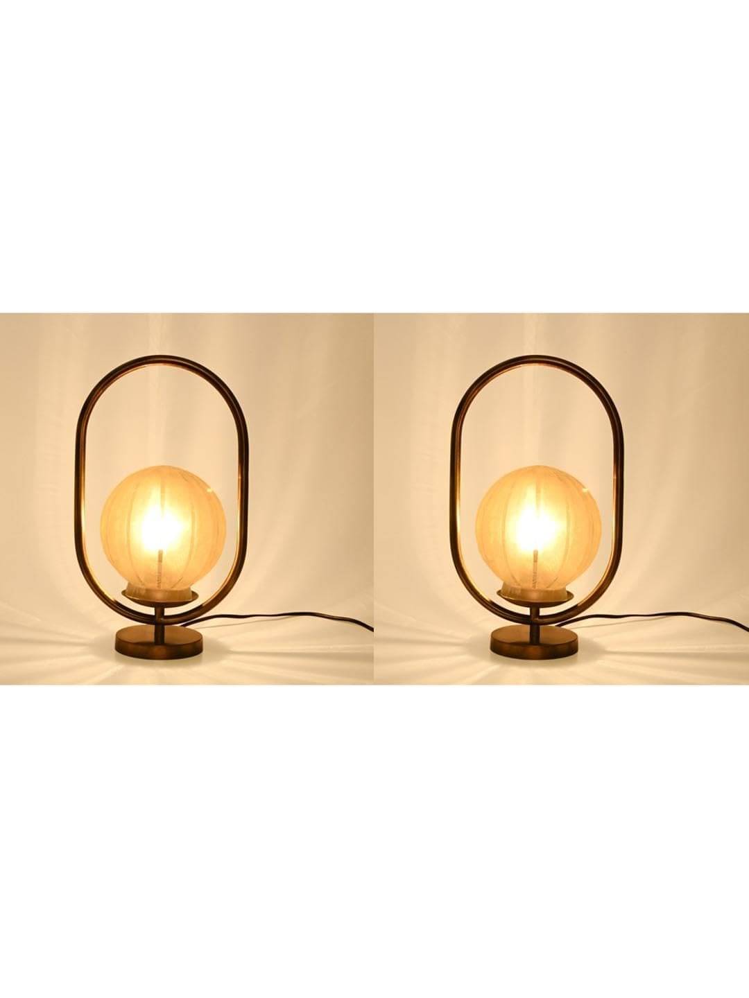     			AFAST White Decorative Table Lamp ( Pack Of 2 )