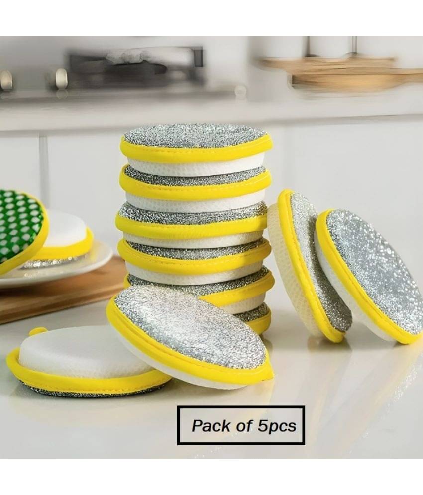 Bhavyta 2-in-1 Dishwashing Scrub & Sponge for Kitchen Dishwash Bar 100 mg Bhavyta 2-in-1 Dishwashing Scrub & Sponge for Kitchen Dishwash Bar 100 mg