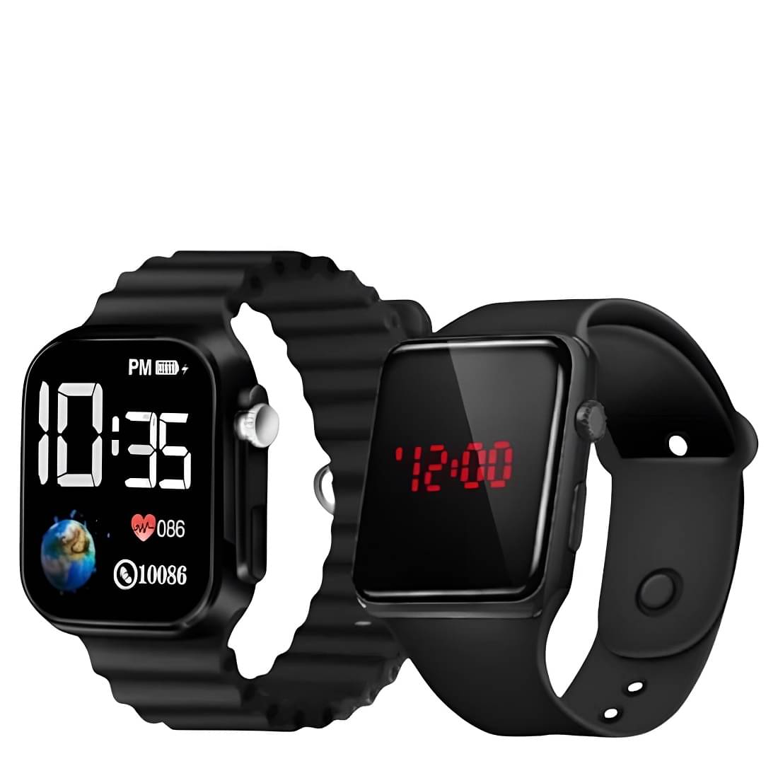 DECLASSE Black Dial Digital Boys Watch ( Pack Of 2 )     			DECLASSE Black Dial Digital Boys Watch ( Pack Of 2 )