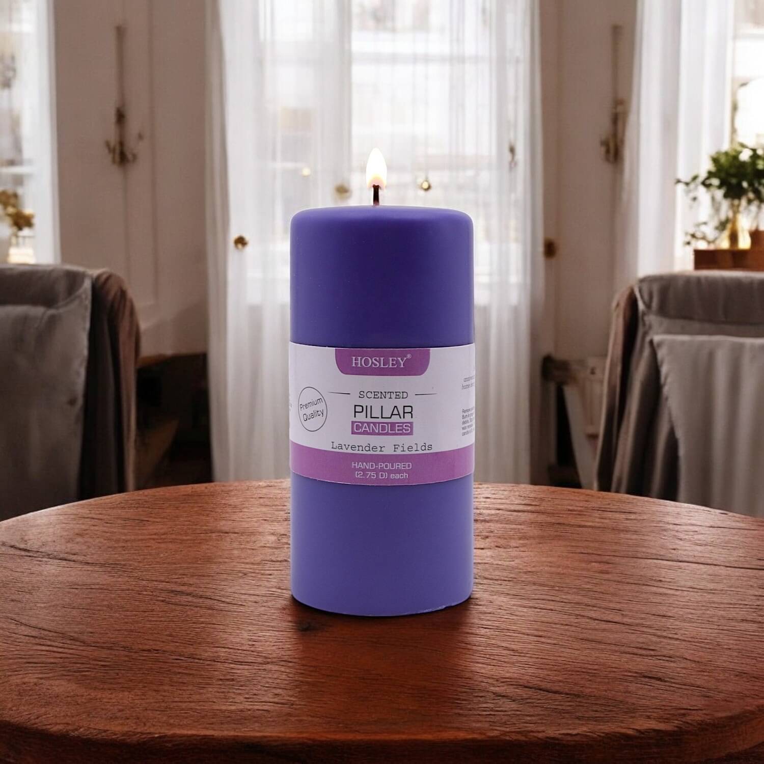     			Hosley Turquoise Pillar Candle 17 cm ( Pack of 1 )
