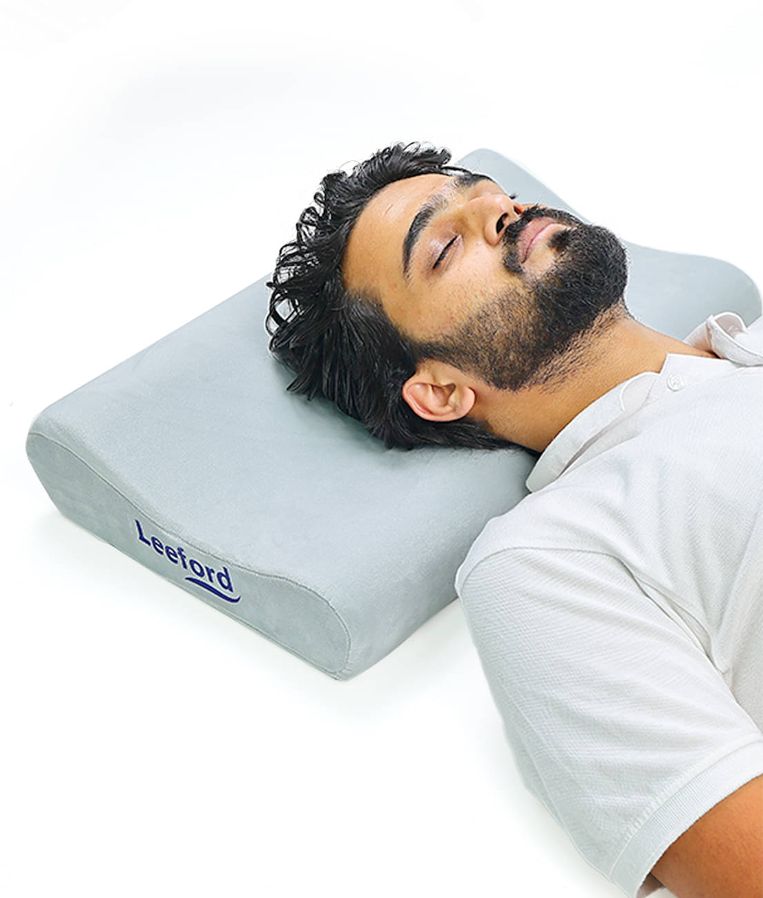     			Leeford Cervical Pillow - Neck Pain Relief & Comfort, Universal Size with Washable Cover