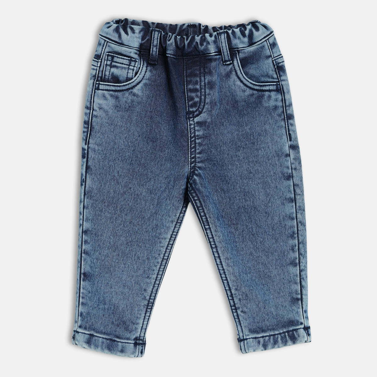     			MINI KLUB Pack of 1 Baby Boys Cotton Blend Jeans ( Blue )