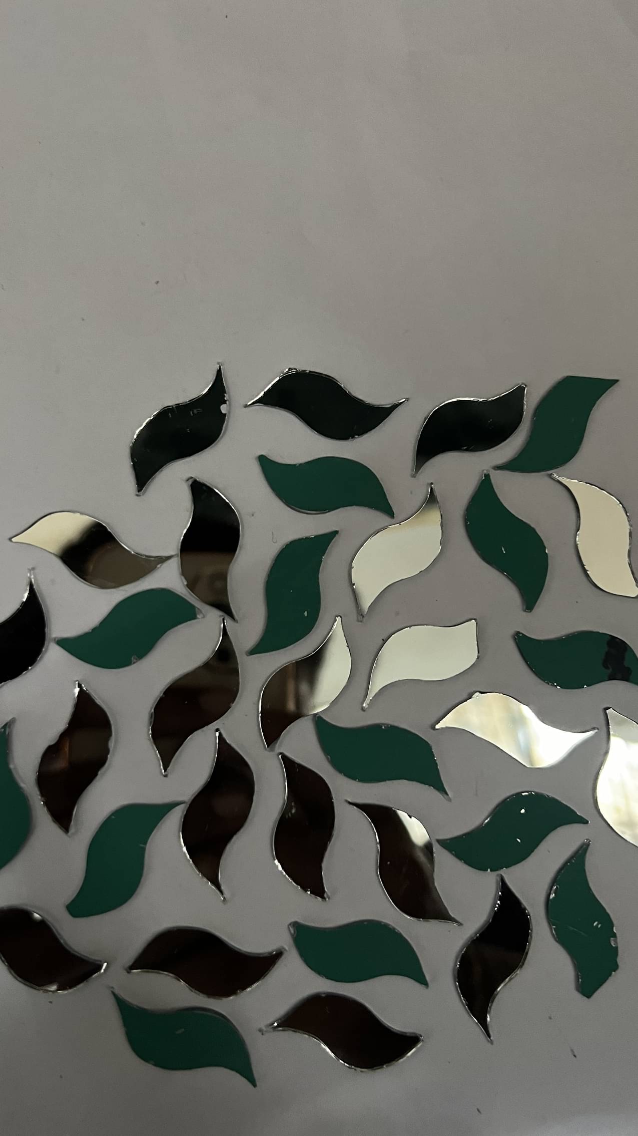     			MIRROR GLASS WORLDWIDE Glass Fancy Shape Mirror For Art & Craft, 16*23mm 250pieces 100gm ( Pack of 1 )