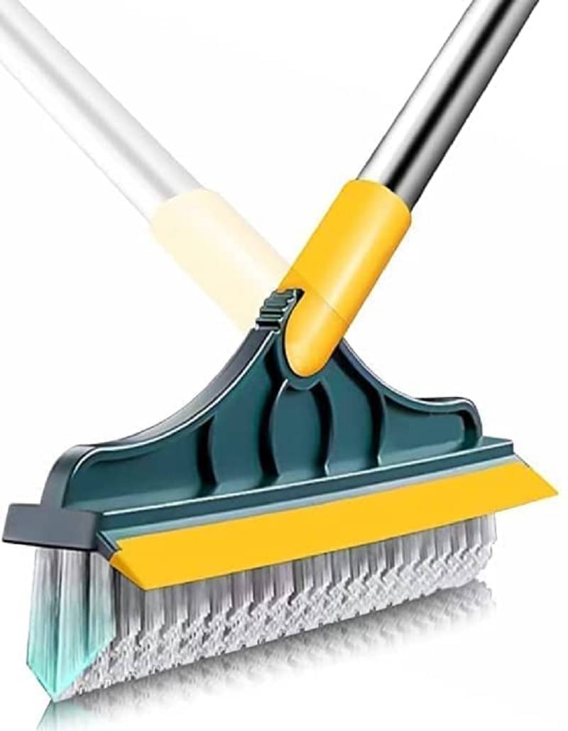     			Magnique 180 degree Rotating Floor & Tile Cleaning Brush with Wiper and Long Handle