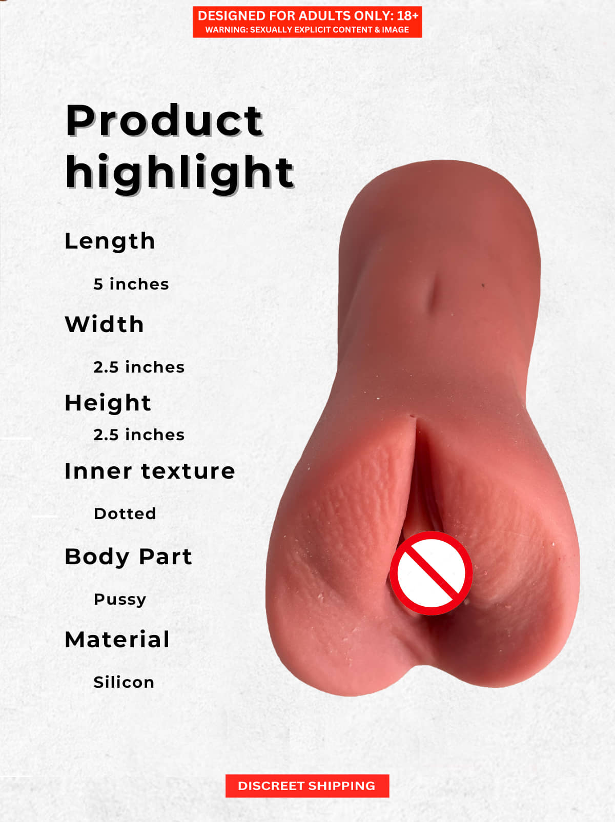 Most Realistic Pocket Pussy- Waterproof 3D Realistic Silicone Male  Masturbator Pocket Pussy by Naughty Nights