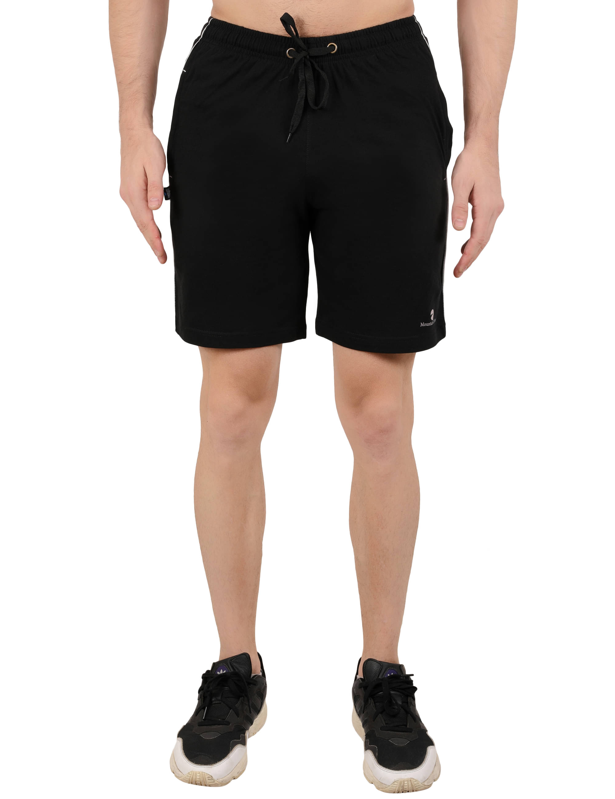 Mountain colours Black Cotton Men's Shorts ( Pack of 1 )     			Mountain colours Black Cotton Men's Shorts ( Pack of 1 )