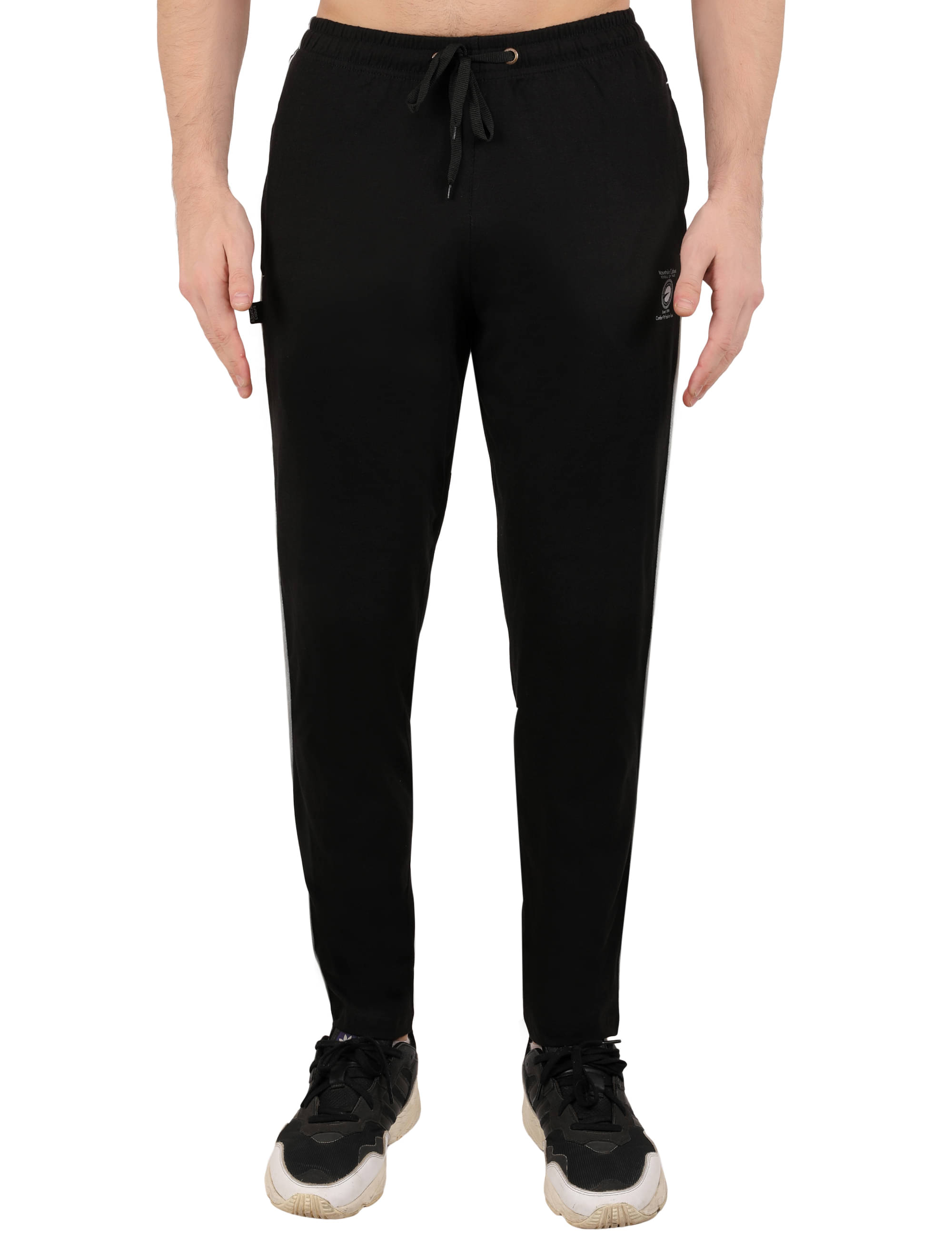 Mountain colours Black Cotton Men's Trackpants ( Pack of 1 )     			Mountain colours Black Cotton Men's Trackpants ( Pack of 1 )