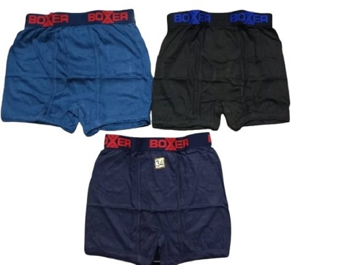 PUSHPADANT FASHION WEAR Pack of 3 Cotton Blend Trunks For Men's ( Multicolor )