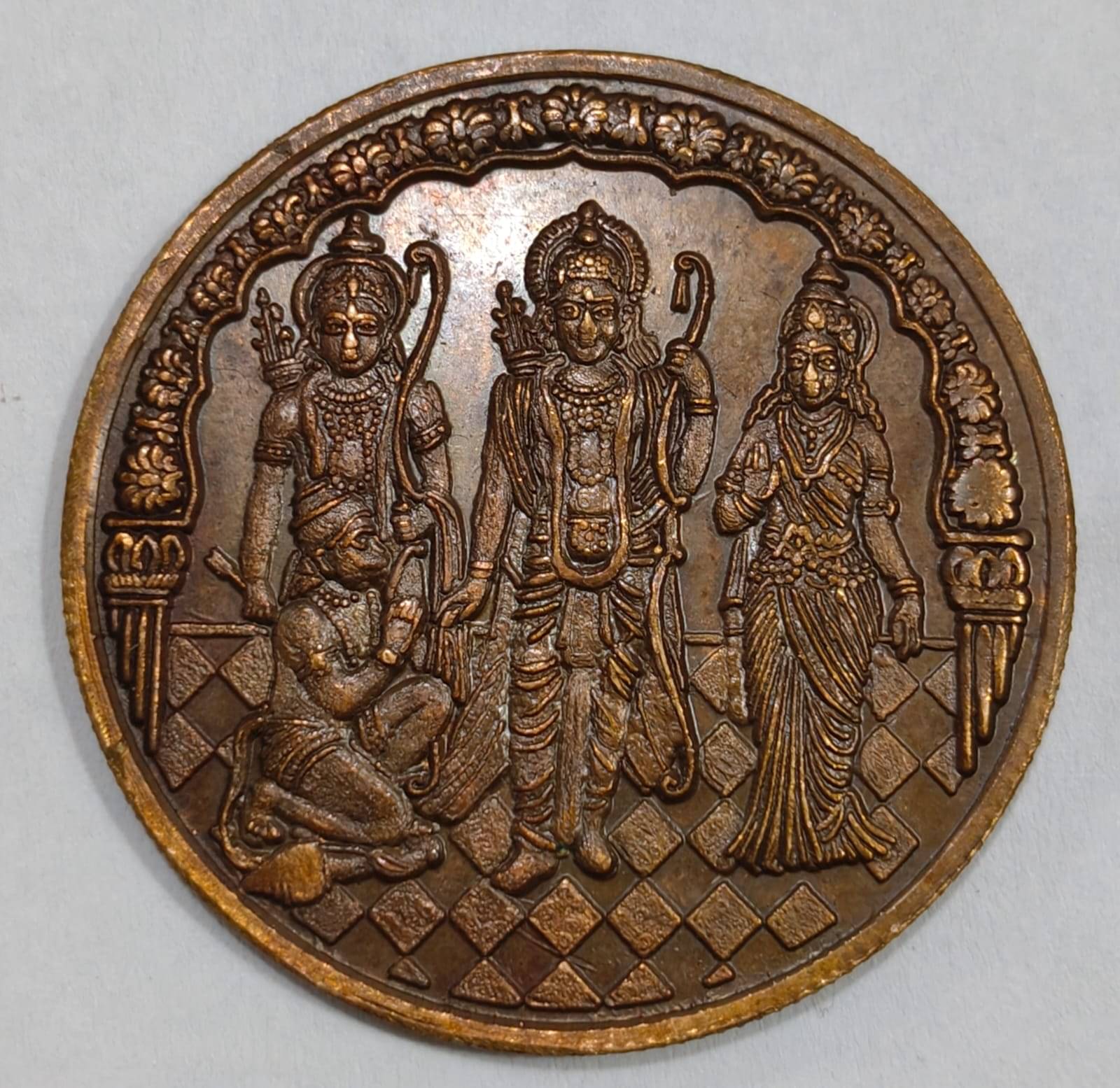 RAM DARBAR (WT. 20 GRAM) ONE ANNA 1818 EAST INDIA COMPANY EXTREMELY RARE BEAUTIFUL TOKEN COIN RAM DARBAR (WT. 20 GRAM) ONE ANNA 1818 EAST INDIA COMPANY EXTREMELY RARE BEAUTIFUL TOKEN COIN