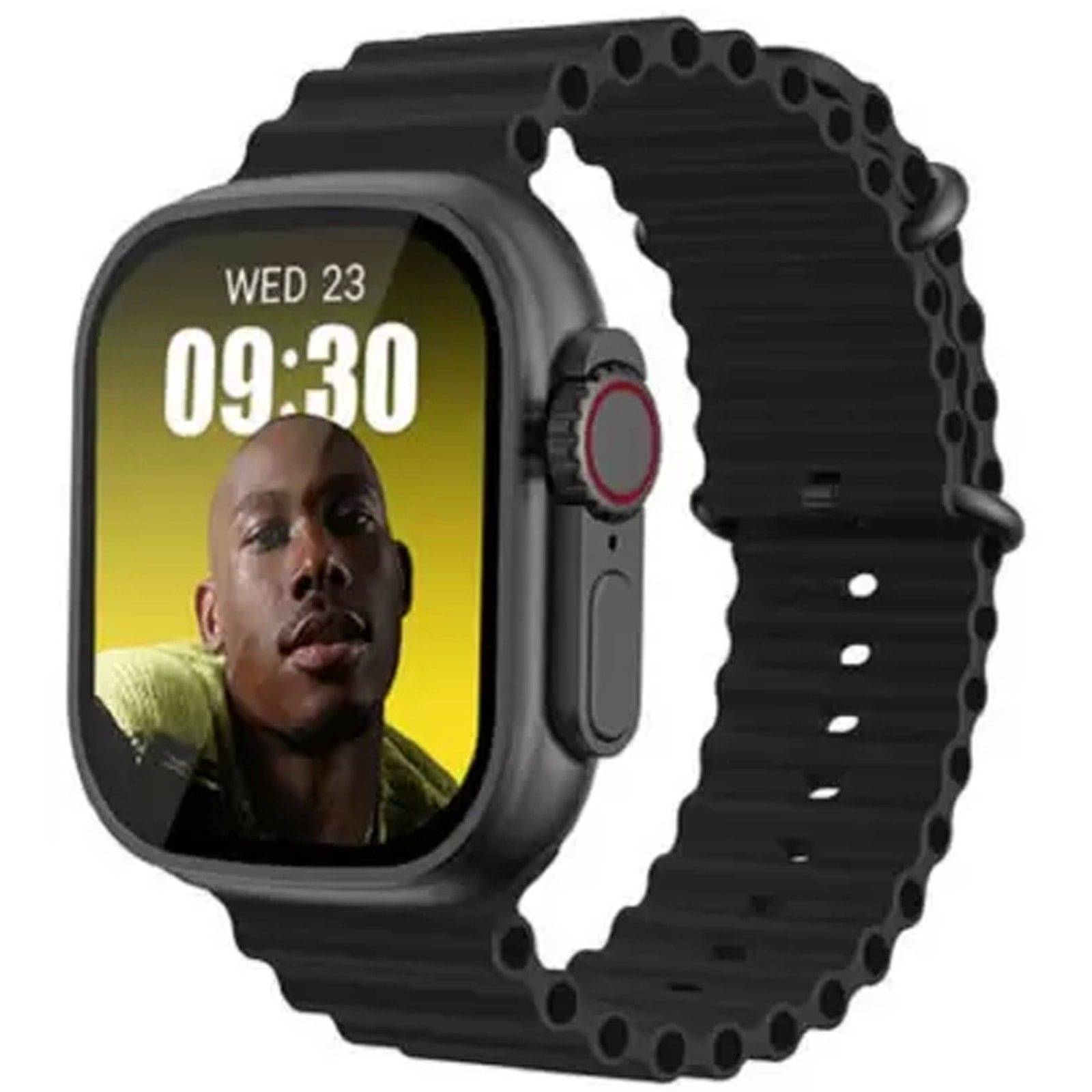     			SAMMOHIT AMOLED BT Calling Smart Watch with Silicone Strap Upto 2-3 days Backup ( Black )