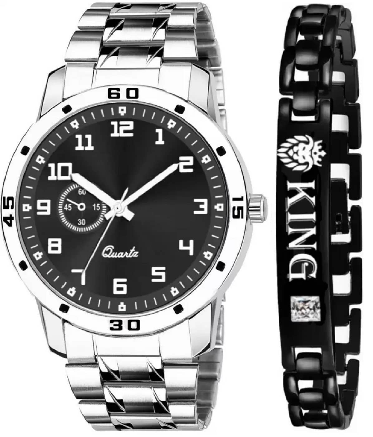 Shivark Silver Stainless Steel Analog Men's Watch
