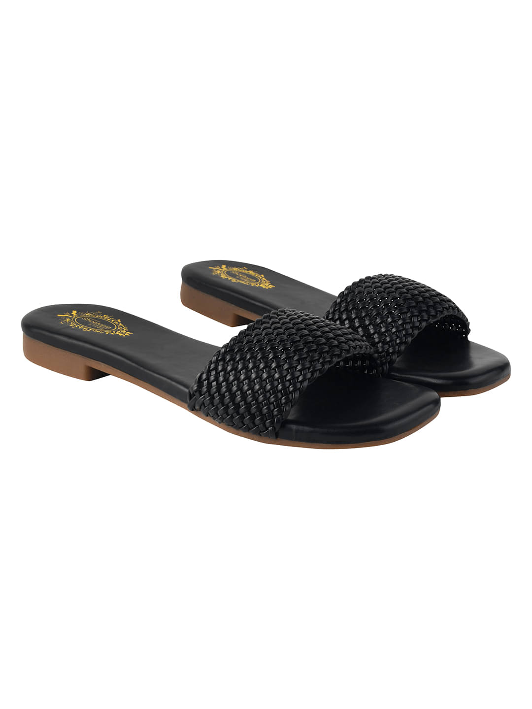     			Shoetopia Black Women's Flats