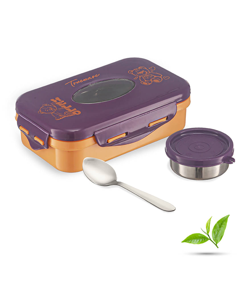     			Trueware Alfa Insulated Plastic & Stainless Steel School Lunch Boxes 2 - Container ( Pack of 1 )