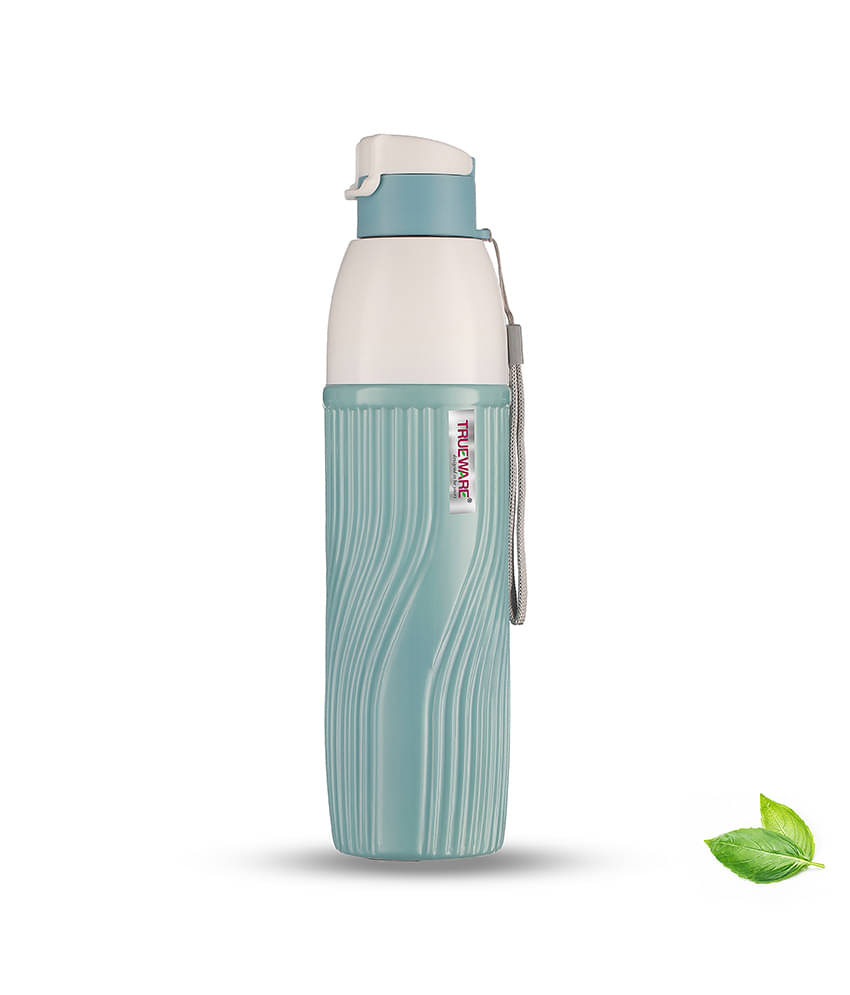     			Trueware Aqua Bliss Insulated Blue Plastic School Water Bottle 850 mL ( Set of 1 )