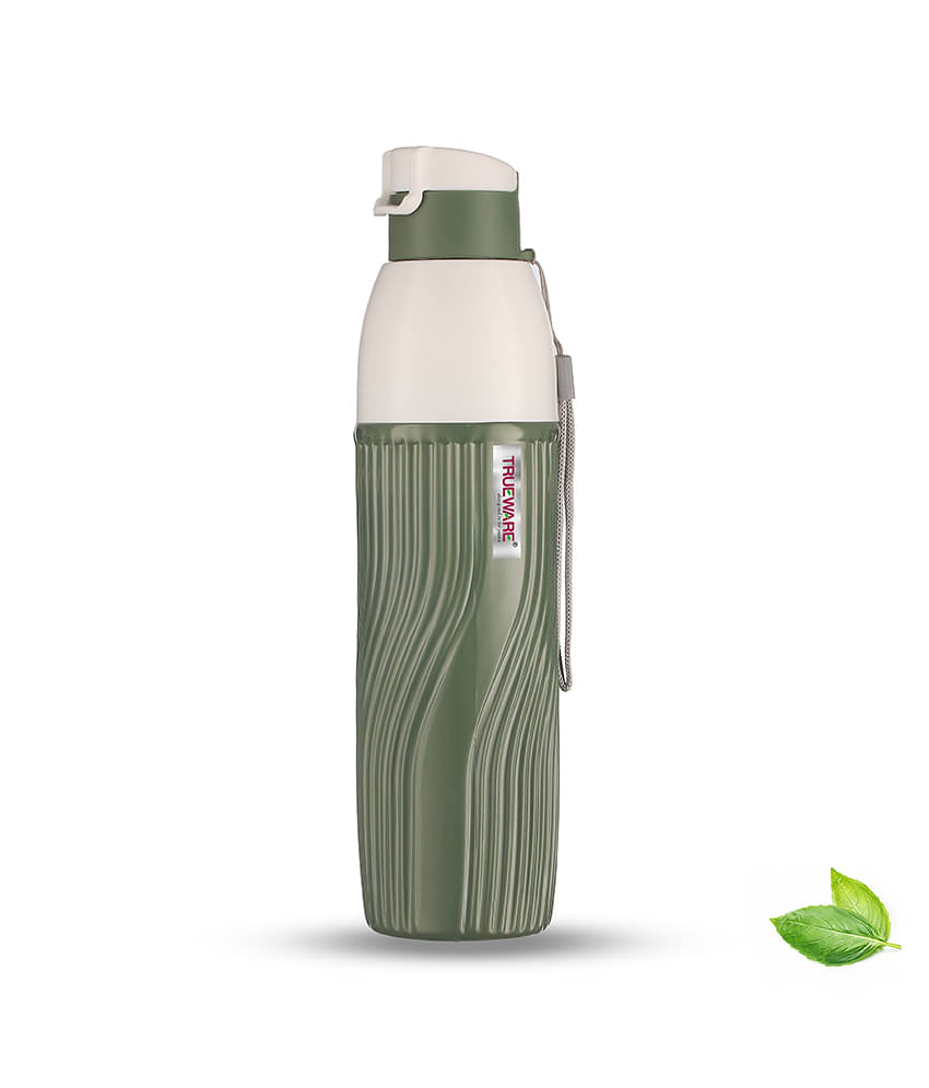     			Trueware Aqua Bliss Insulated Green Plastic School Water Bottle 850 mL ( Set of 1 )