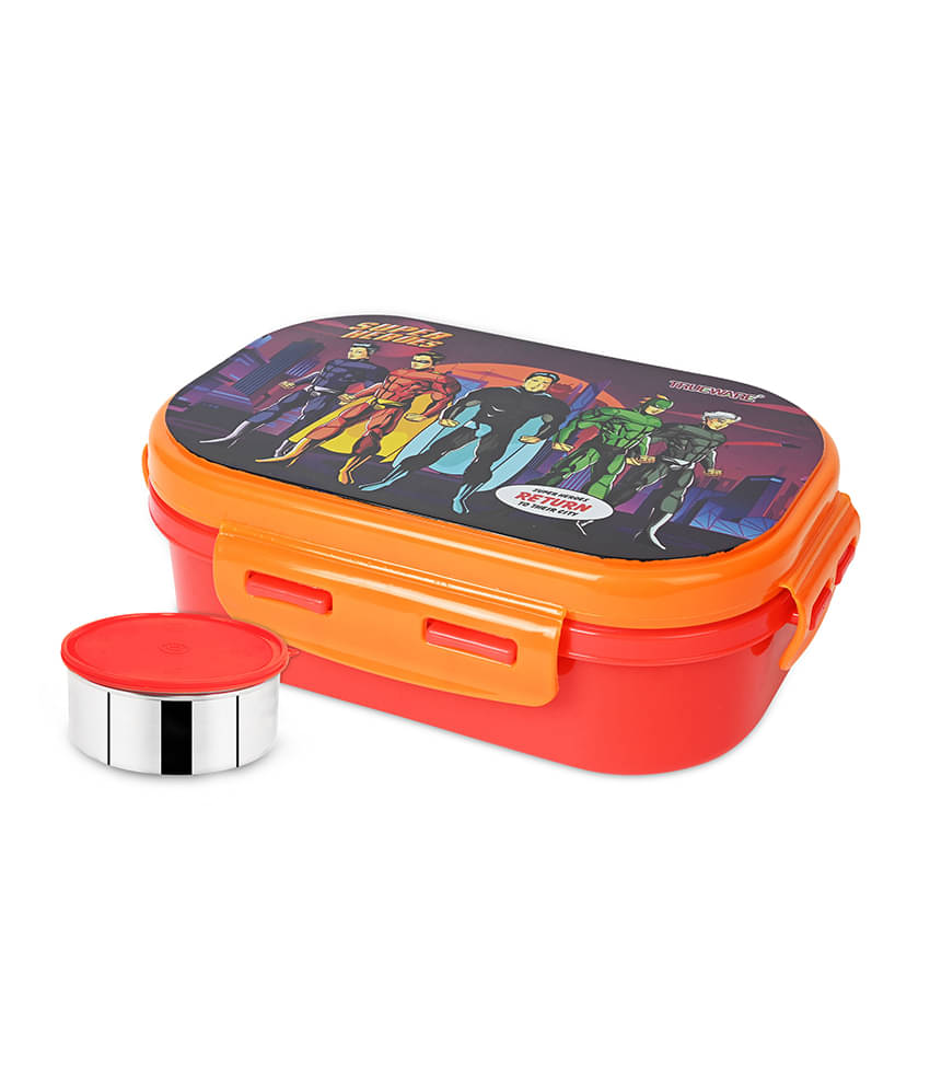     			Trueware Byte Insulated Plastic & Stainless Steel School Lunch Boxes 2 - Container ( Pack of 1 )