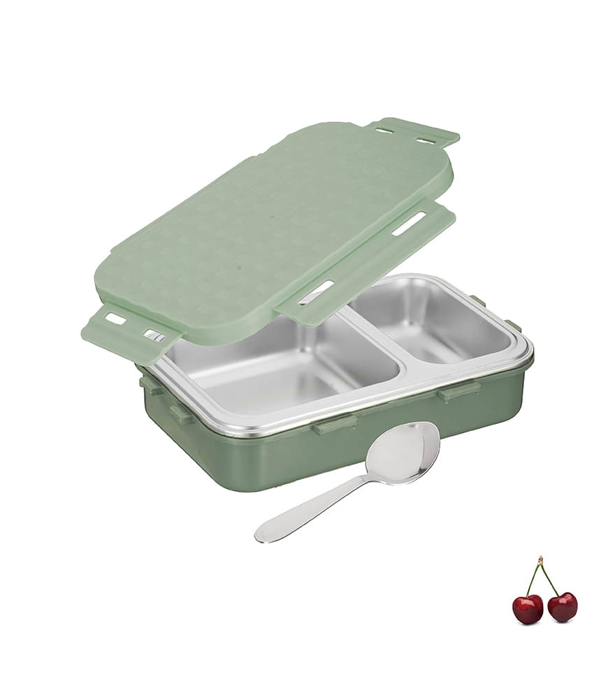     			Trueware Crest Insulated Plastic & Stainless Steel School Lunch Boxes 1 - Container ( Pack of 1 )