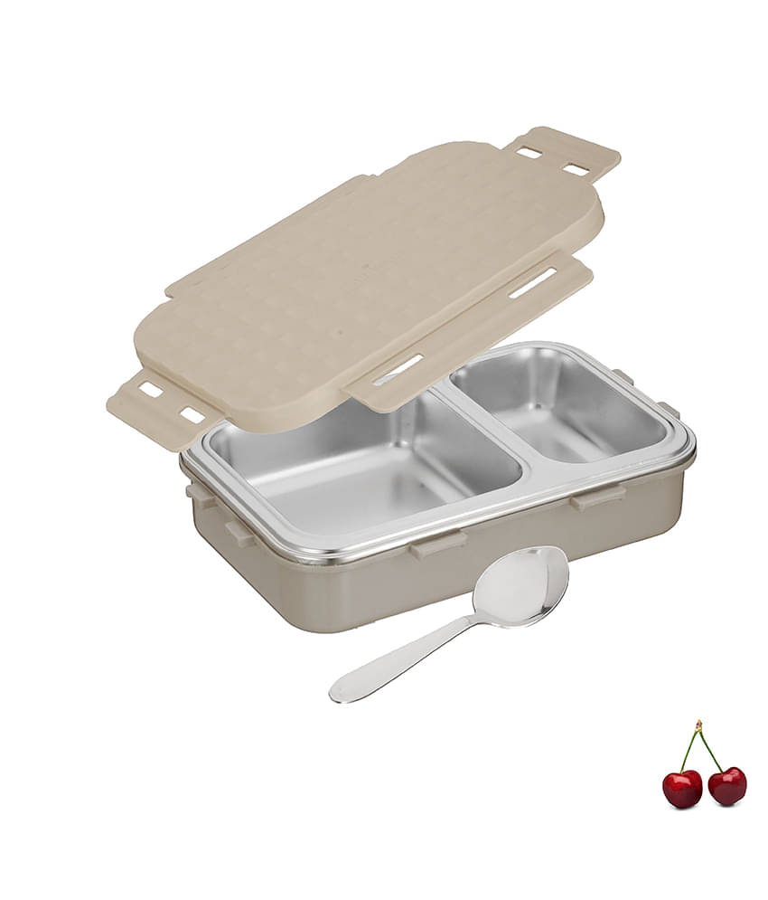     			Trueware Crest Insulated Plastic & Stainless Steel School Lunch Boxes 1 - Container ( Pack of 1 )
