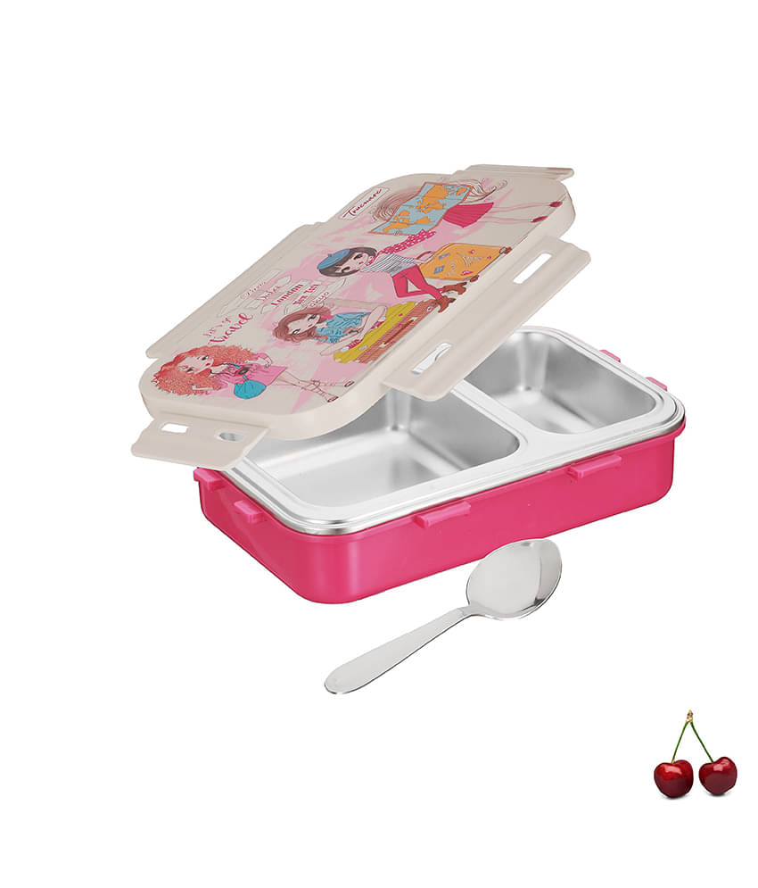     			Trueware Pluto Insulated Plastic & Stainless Steel School Lunch Boxes 1 - Container ( Pack of 1 )