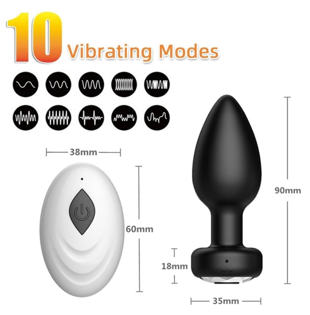     			Vibrations Remote Control Plug Portable Manual Massager
