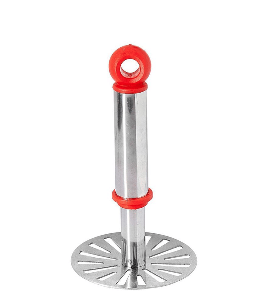     			sakimo Multicolor Stainless Steel Potato Masher ( Pack of 1 )