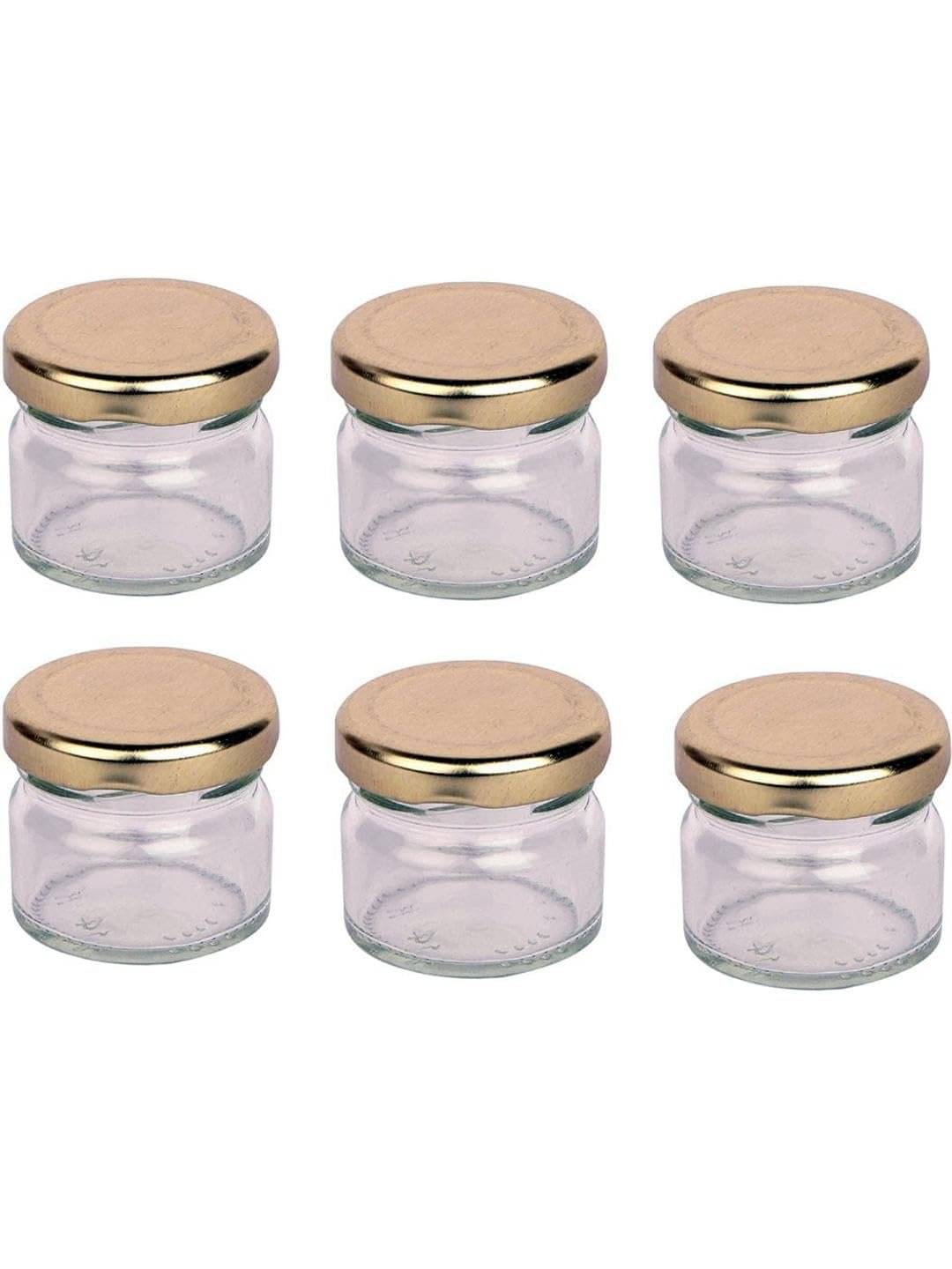     			AFAST Multipurpose Jar Glass Transparent Food Container ( Set Of 6 )
