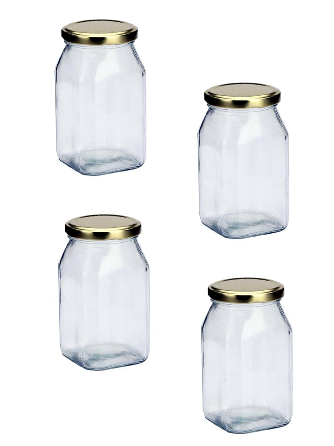 AFAST Multipurpose Jar Glass Transparent Food Container ( Set Of 4 ) AFAST Multipurpose Jar Glass Transparent Food Container ( Set Of 4 )