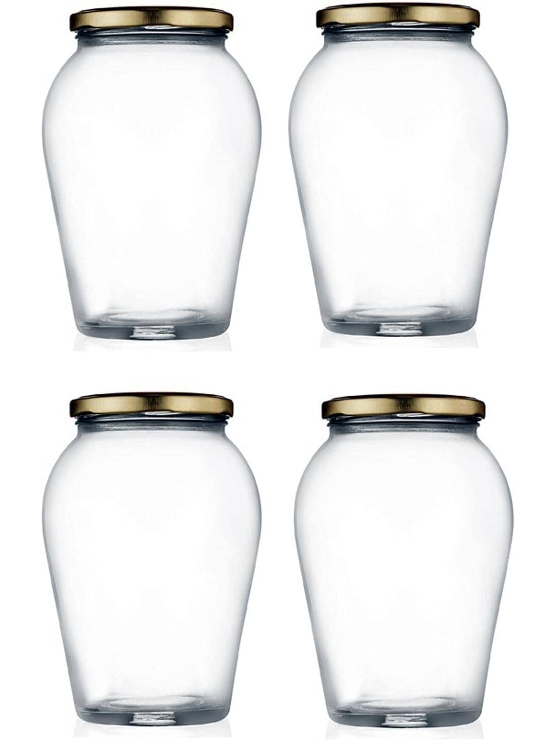     			AFAST Multipurpose Jar Glass Transparent Food Container ( Set Of 4 )