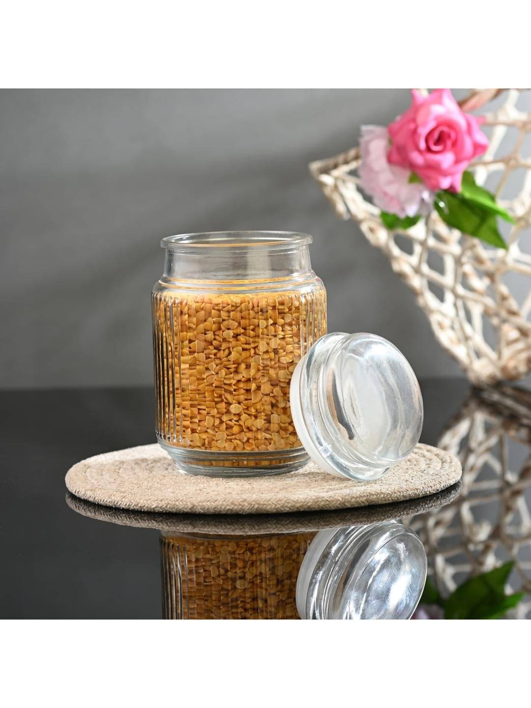 AFAST Multipurpose Jar Glass Transparent Food Container ( Set of 1 ) AFAST Multipurpose Jar Glass Transparent Food Container ( Set of 1 )
