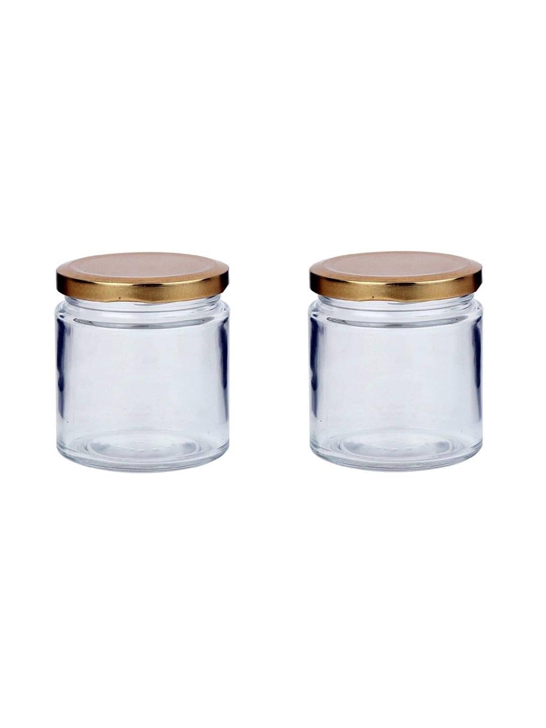     			AFAST Multipurpose Jar Glass Transparent Food Container ( Set Of 2 )