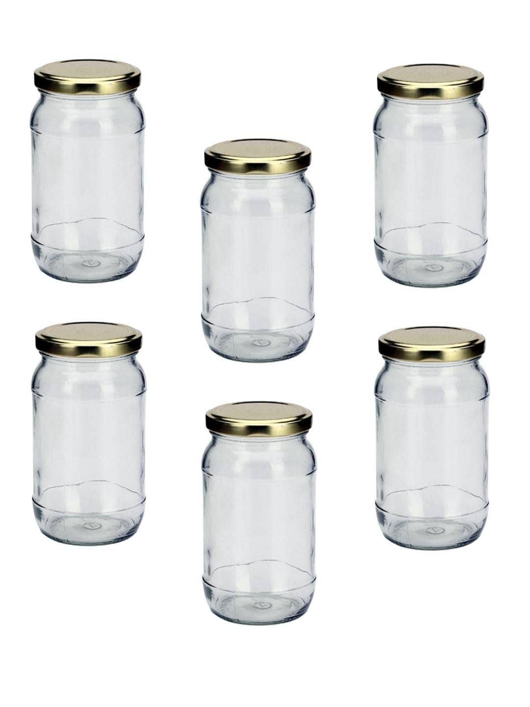     			AFAST Multipurpose Jar Glass Transparent Food Container ( Set Of 6 )