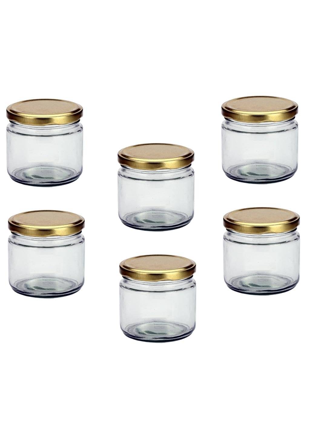     			AFAST Multipurpose Jar Glass Transparent Food Container ( Set Of 6 )