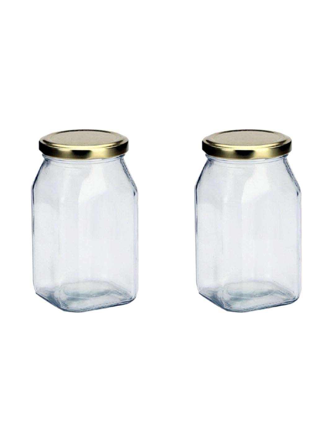     			AFAST Multipurpose Jar Glass Transparent Food Container ( Set Of 2 )