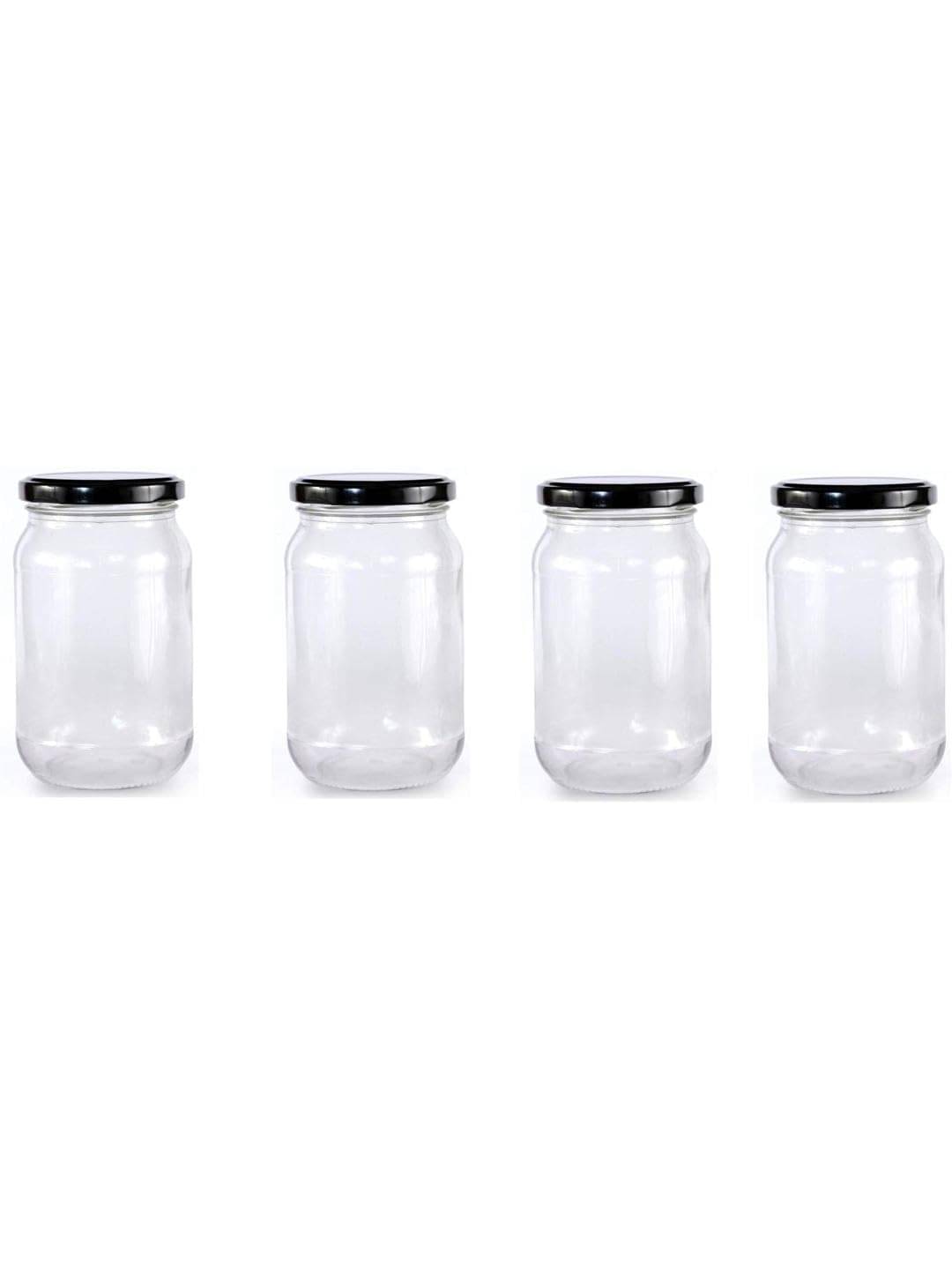     			AFAST Multipurpose Jar Glass Transparent Food Container ( Set Of 4 )