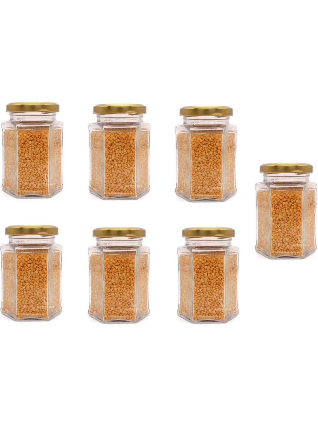     			AFAST Storage Jar Glass Transparent Food Container ( Set of 7 )