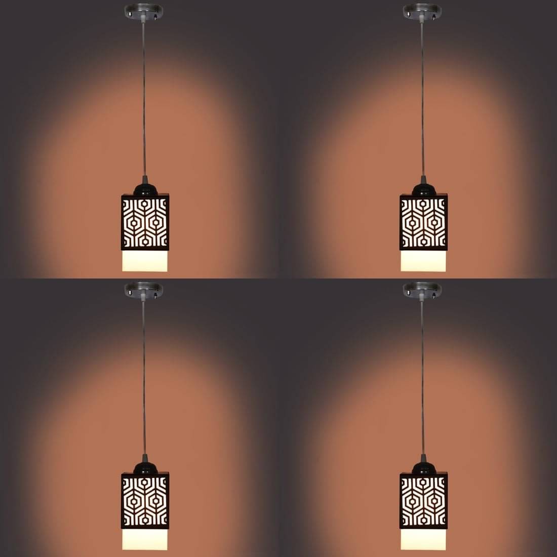 AFAST Wood Black Ceiling Lights - Pack of 4 AFAST Wood Black Ceiling Lights - Pack of 4