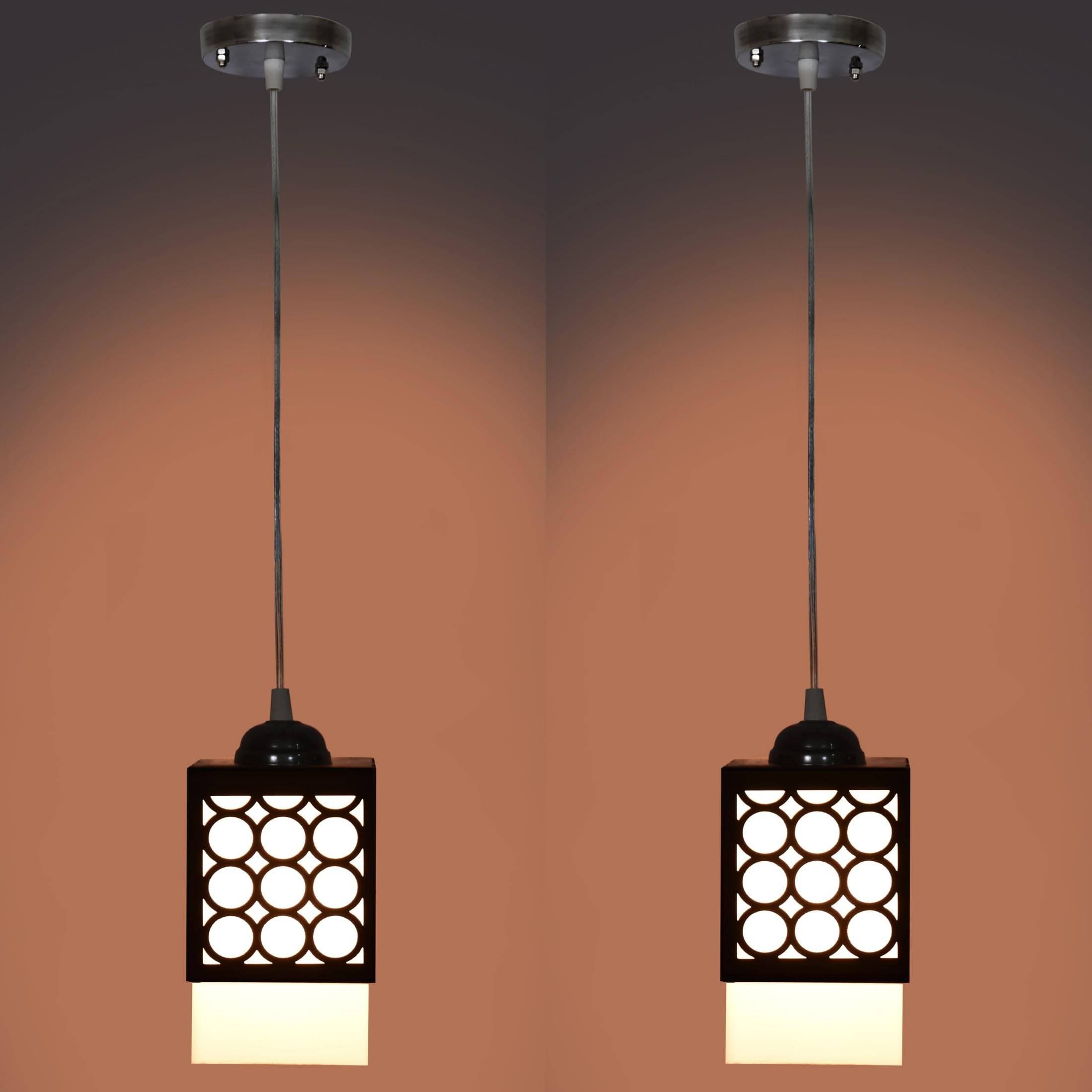 AFAST Wood Black Ceiling Lights - Pack of 2 AFAST Wood Black Ceiling Lights - Pack of 2