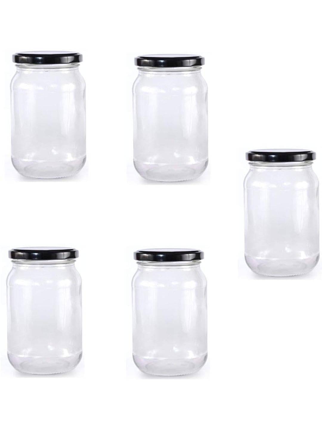     			AFAST food container  Glass Transparent Food Container ( Set of 5 )