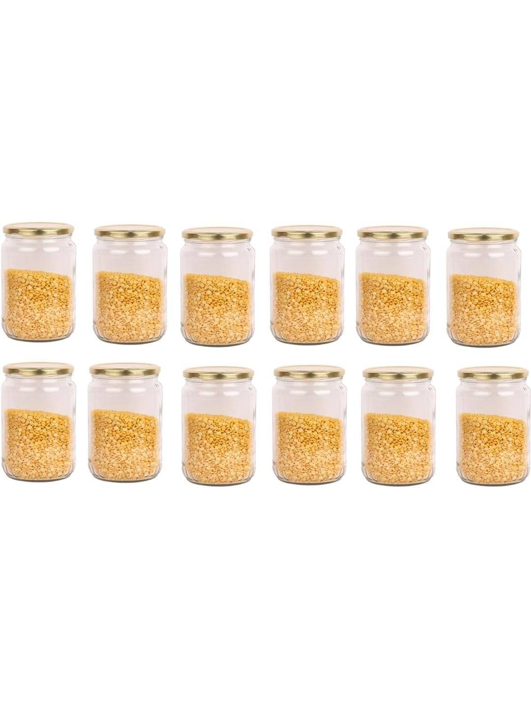     			AFAST food container  Glass Transparent Food Container ( Set of 12 )