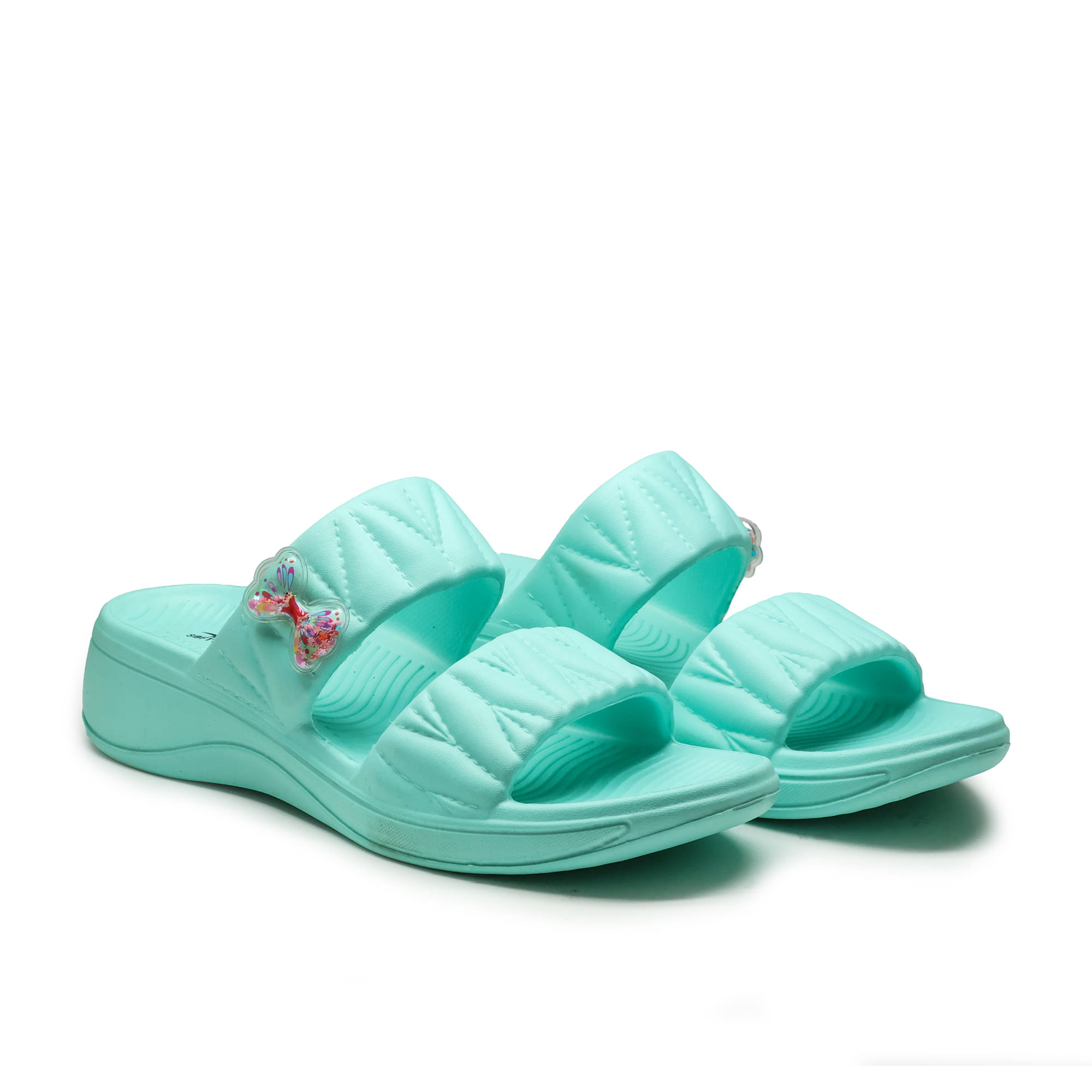     			ASIAN Green Women's Slide Flip Flop
