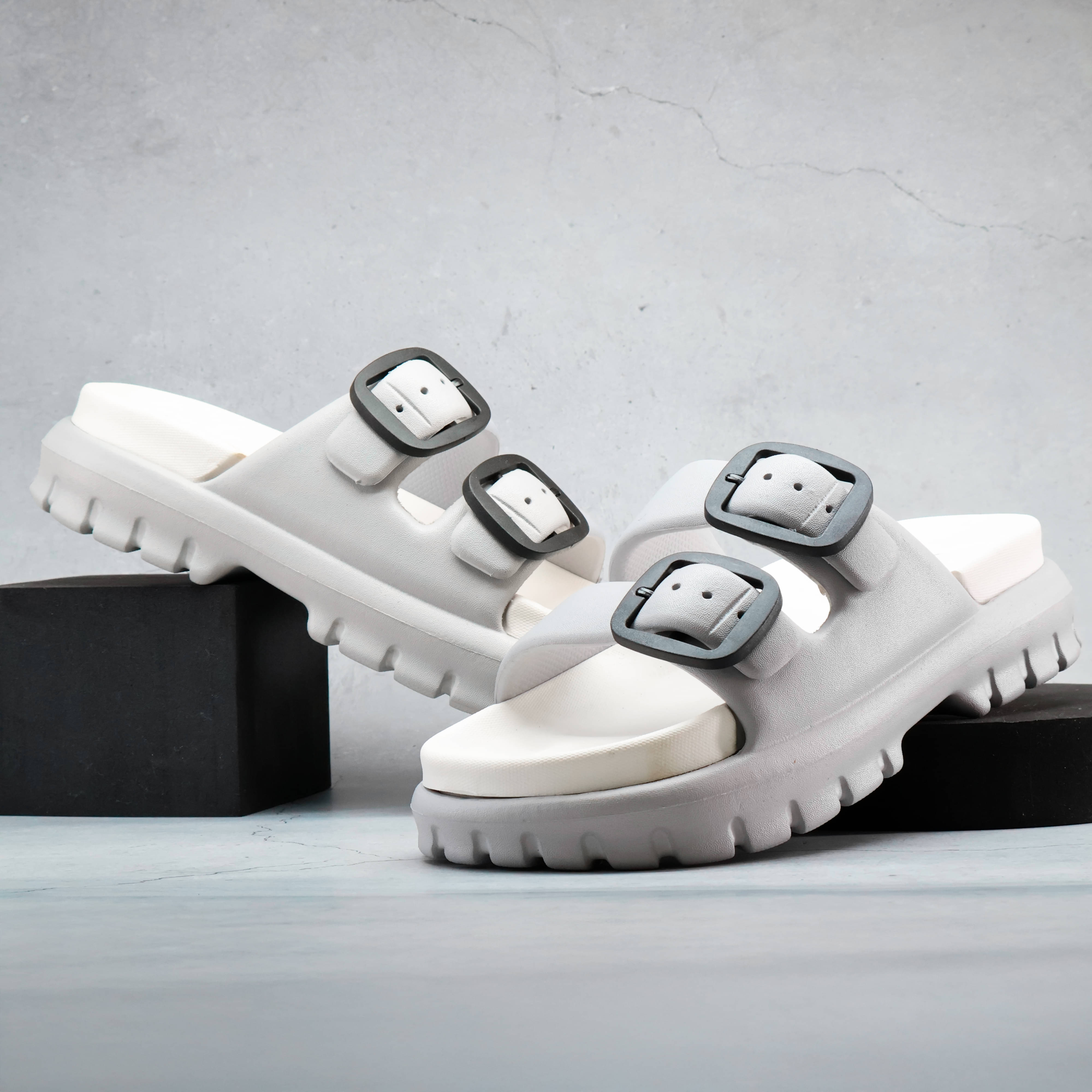     			ASIAN Light Grey Women's Slide Flip Flop