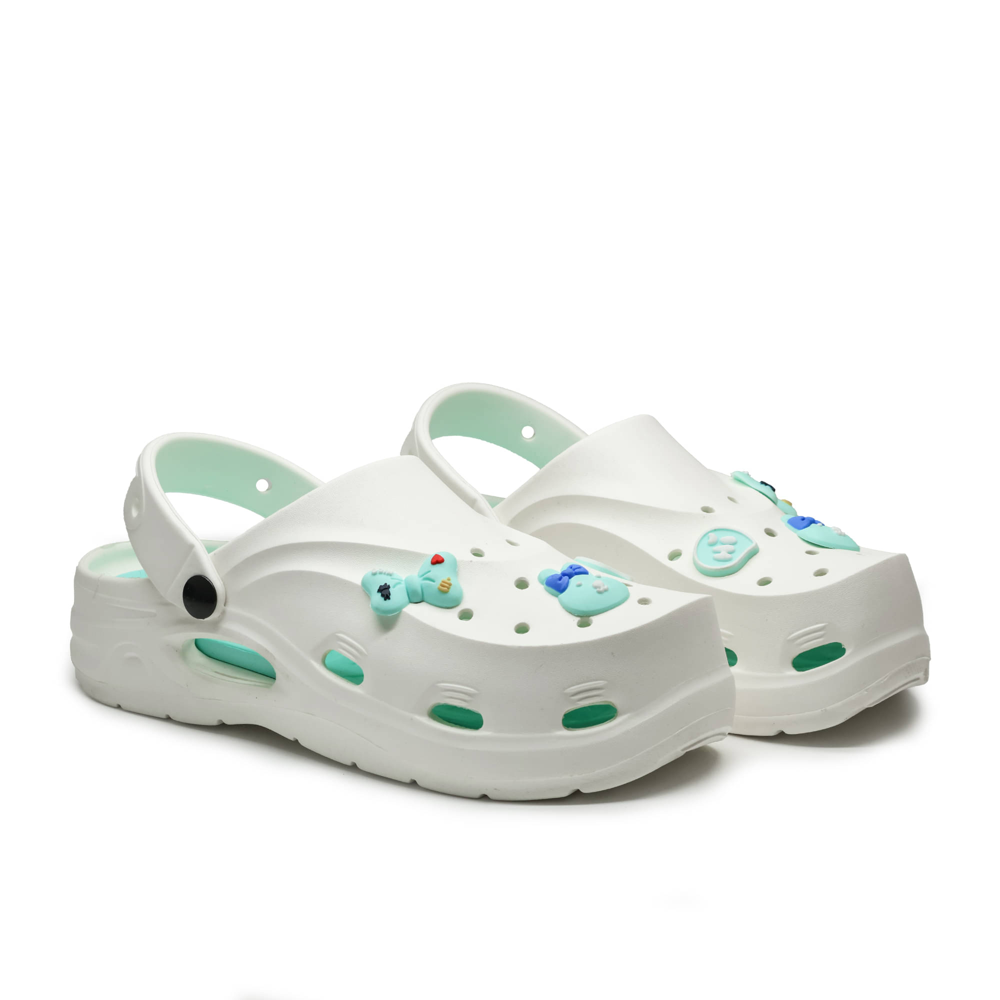     			ASIAN White Women's Clogs