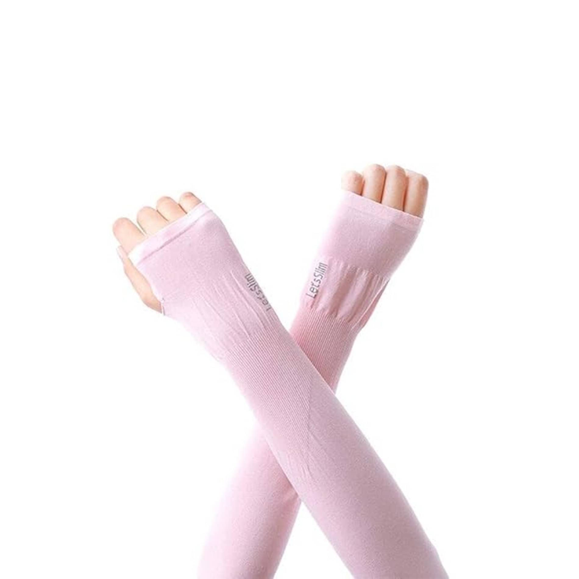 ATIPRIYA Pink Solid Riding Sleeves ( Single Set ) ATIPRIYA Pink Solid Riding Sleeves ( Single Set )